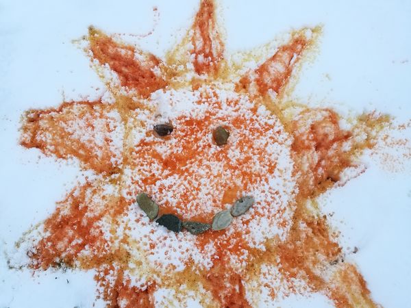 Distanční výuka- Malba do sněhu 3.A a 3.B