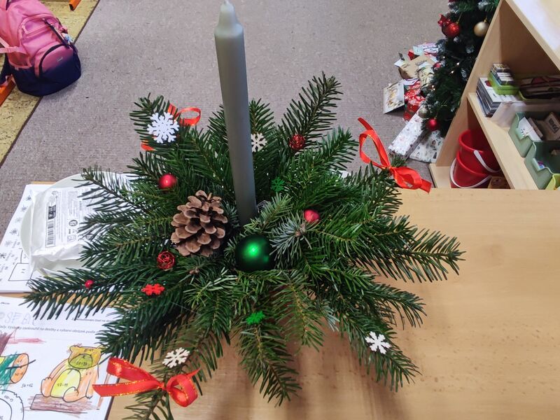 Vánoce - výroba svícnů